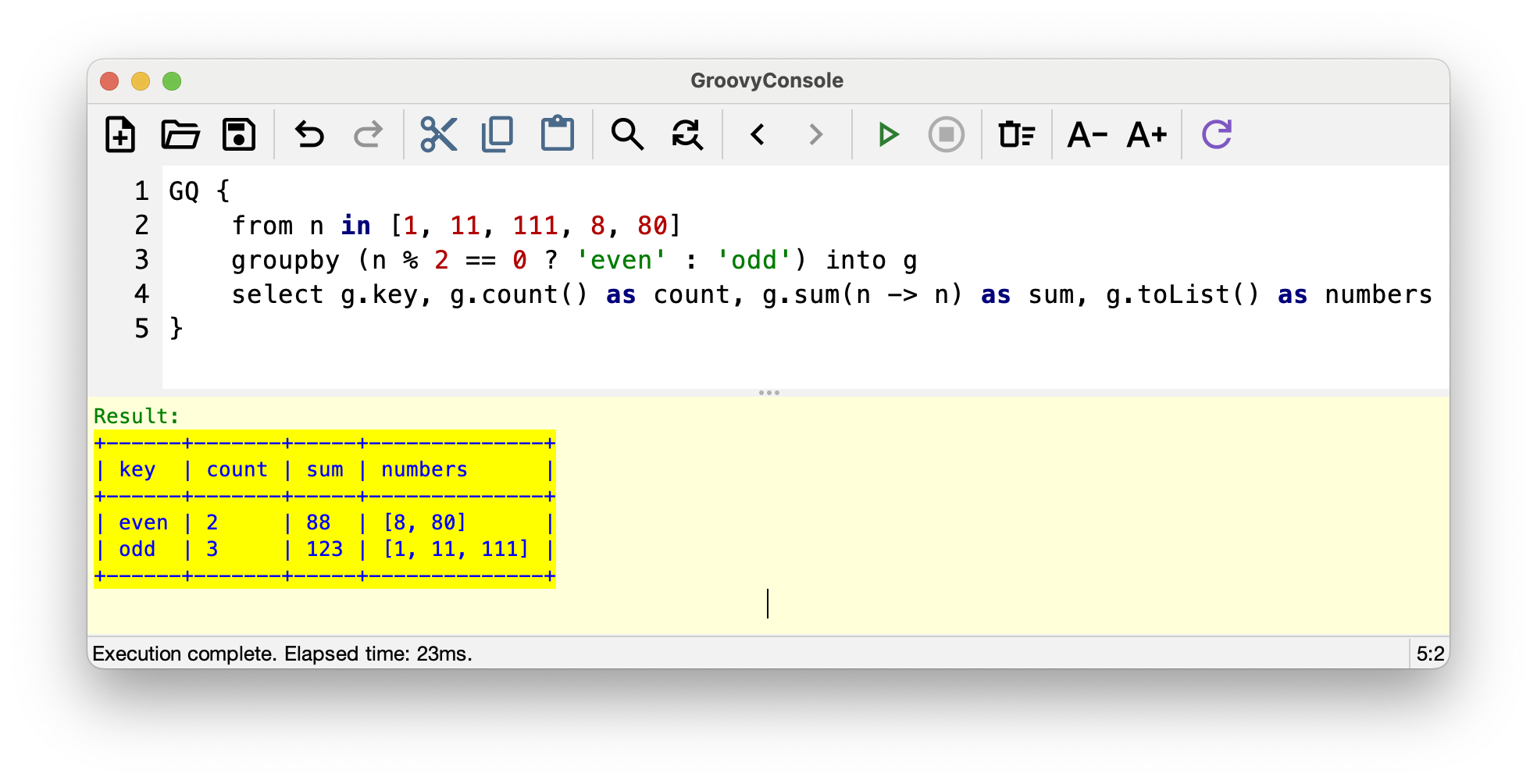 GroovyConsole light theme